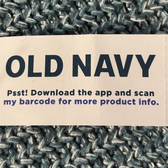 Mock Neck Blue Green Sweater Size Petite XS SKU 22 - Picture 9 of 9